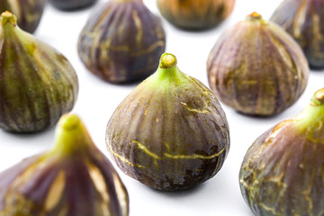 Fresh figs isolated on white background
