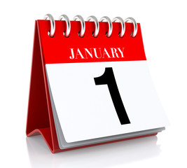January 1. Calendar