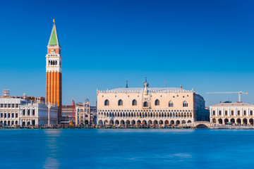 Fototapeta na wymiar Venice cityscape. View of the San Marco Square (Piazza San Marco). Veneto region, Italy