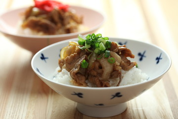 豚丼／ Bowl of pork