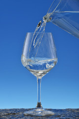 A refreshing glass of water.