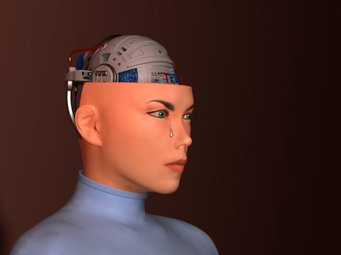 Robot llorando