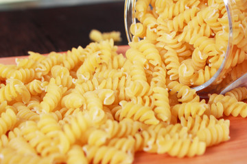 Italian Fusilli Macaroni Pasta