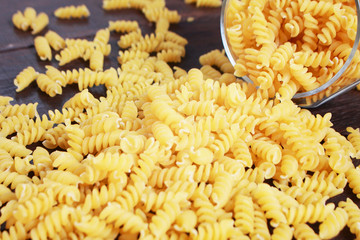 Italian Fusilli Macaroni Pasta