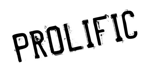 Prolific rubber stamp. Grunge design with dust scratches. Effects can be easily removed for a clean, crisp look. Color is easily changed.