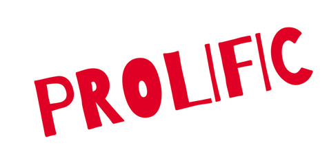 Prolific rubber stamp. Grunge design with dust scratches. Effects can be easily removed for a clean, crisp look. Color is easily changed.