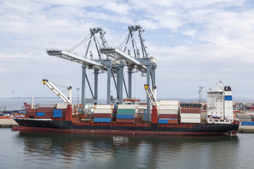 Containerterminal in Aarhus, Dänemark