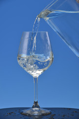 A refreshing glass of water.