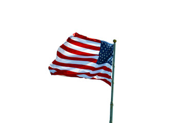 A symbol of American patriotism on a white background