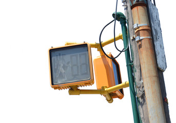 Traffic light on a white background
