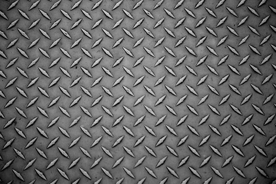 Abstract gray steel texture panel close up