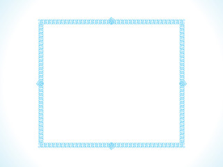 abstract artistic blue border