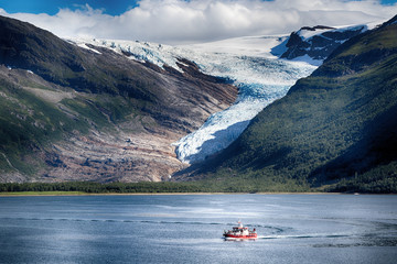 Svartisen glacier, Helgeland, Norway