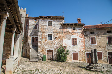 Fototapeta na wymiar Das malerische Dorf Sveti Lovrec in Istrien, Kroatien