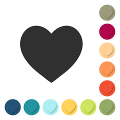 Farbige Buttons - Herz