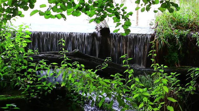 &Uuml;berlauf des Flusses Abens bei Bad G&ouml;gging
