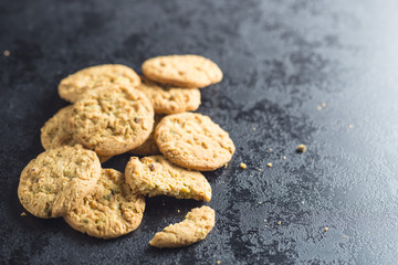 Fototapeta na wymiar Sweet pistachio cookies.