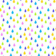 Color drop, vector seamless background