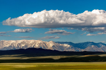 Panorama of the nature of the mountain