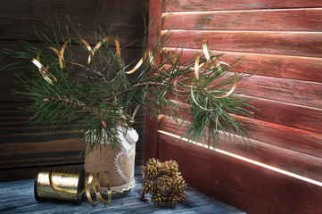 Christmas tree in Scandinavian style