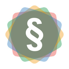 App Icon farbig Paragraph Symbol