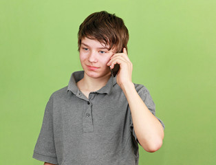 Boy with phone