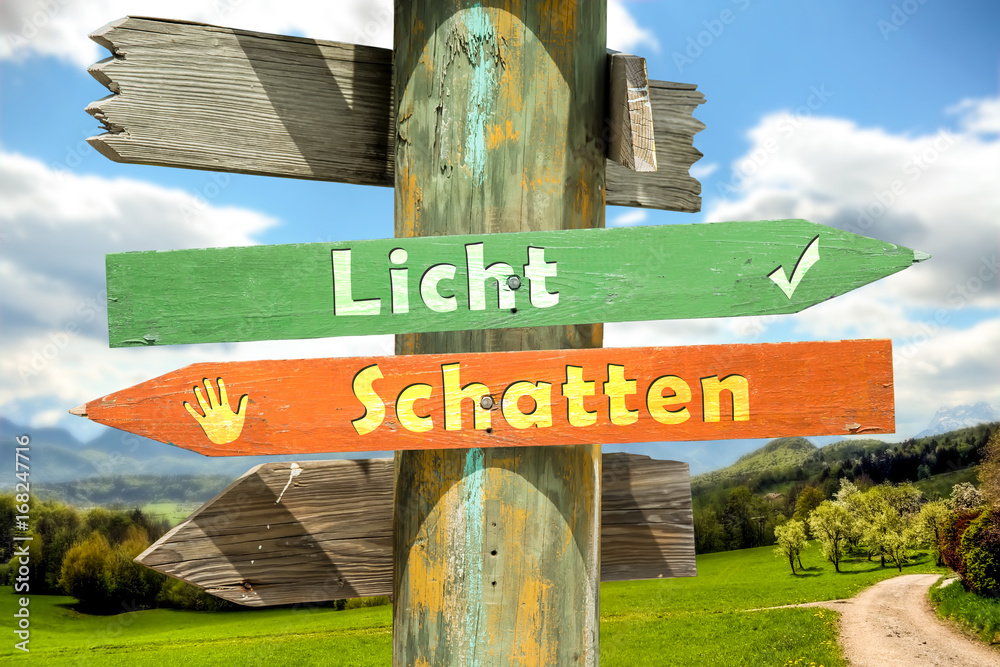 Poster Schild 265 - Licht