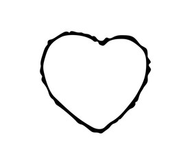Fototapeta na wymiar Vector sign of a heart
