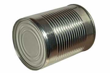 Tin can isolated on white background, isometric