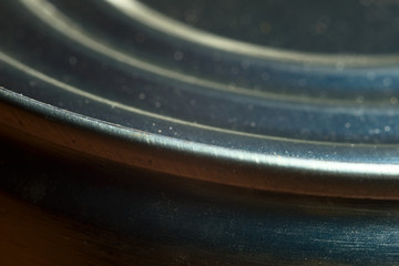 Background of tin can macro