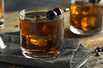 Homemade Boozy Coffee Old Fashioned