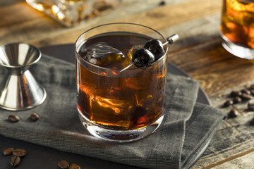Homemade Boozy Coffee Old Fashioned