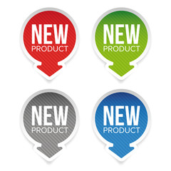 New Product round label
