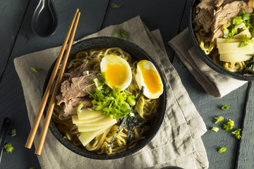Homemade Japanese Pork Ramen Noodles