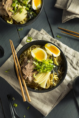 Homemade Japanese Pork Ramen Noodles