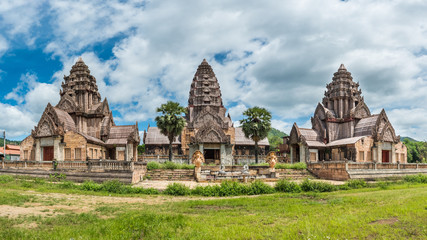 Landscape of Old Temple near Thaweesin Hot Spring, Chiang Rai Province, Thailand