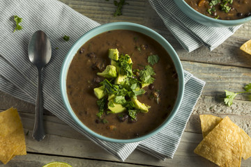 Fresh Homemade Black Bean Soup