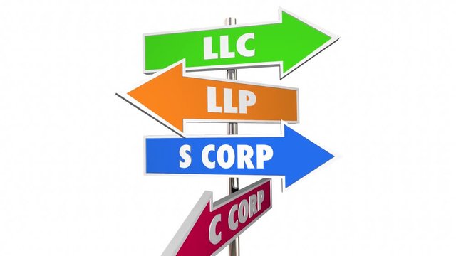 LLC LLC S C Corp New Business Signs Choices 3d Animation