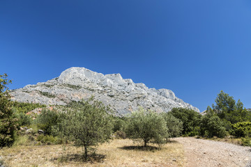 mount sainte-victoire in the provence, the Cezanne mountain