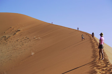 Fototapeta na wymiar Namibia, Düne, Sossusvlei, Afrika, Sand