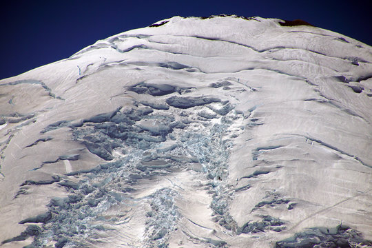 Emmons Glacier On The East Slope Of Mount Rainier