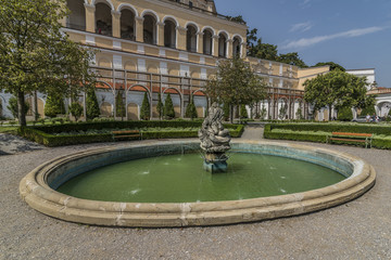 Castle Mikulov in summer sunny day