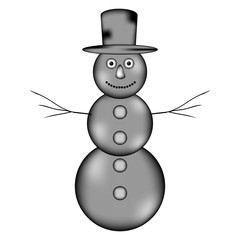Snowman sign icon.