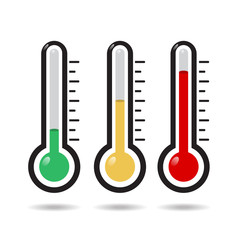 Thermometer icon set