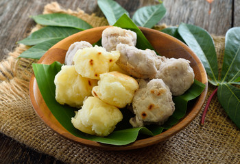 Grill cassava delicious dessert