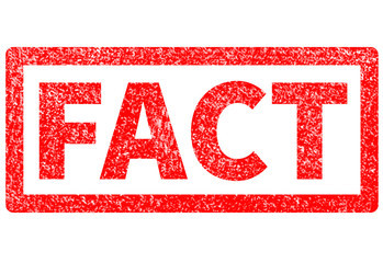 fact red rubber stamp on white background. fact sign.