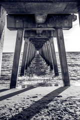 under pier b&w