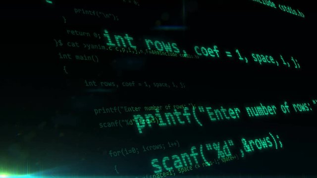 Abstract programming code background. Software development concept.