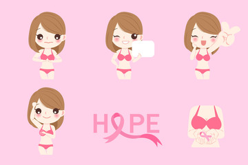 woman with breast cancer