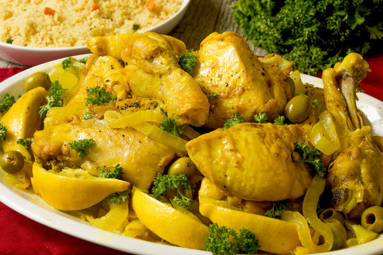 moroccon chicken dinner
